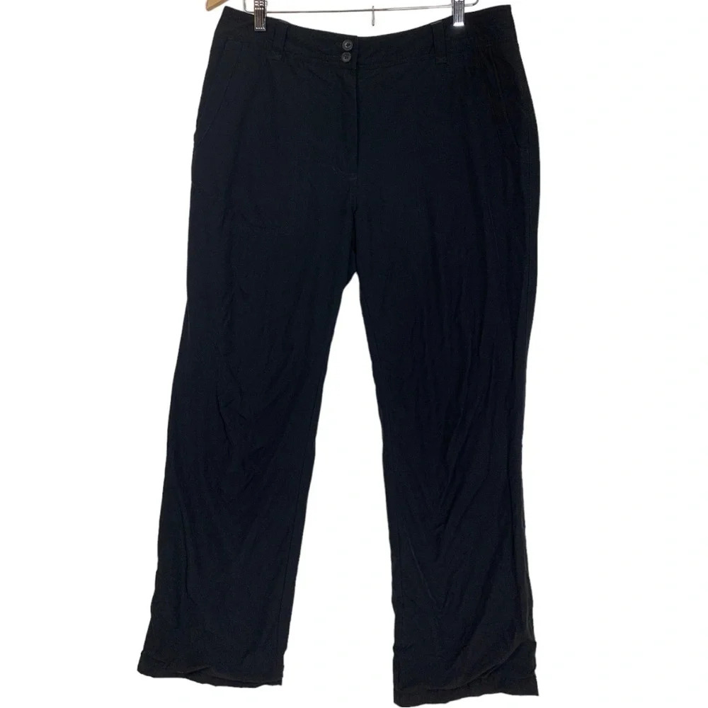 Rohan Winter Crossover Trousers Women's Black Lined Pants  Size 14 Reg Outdoors